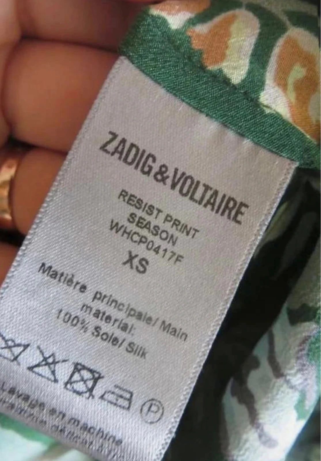 Zadig & Voltaire green silk dress - view 2