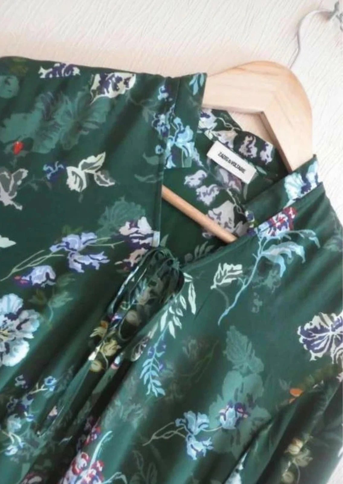 Zadig & Voltaire green silk dress - view 3
