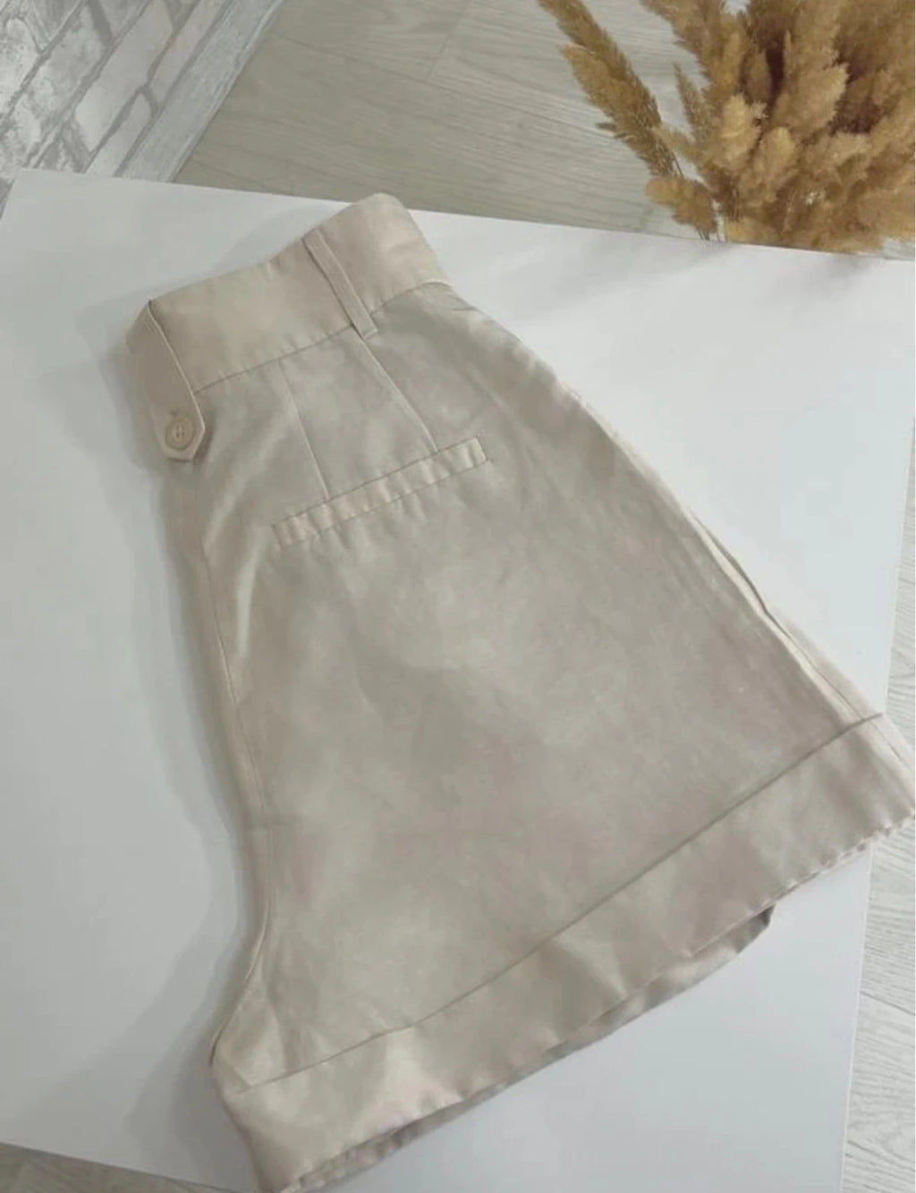 Dorothee Schumacher beige linen viscose shorts - view 4