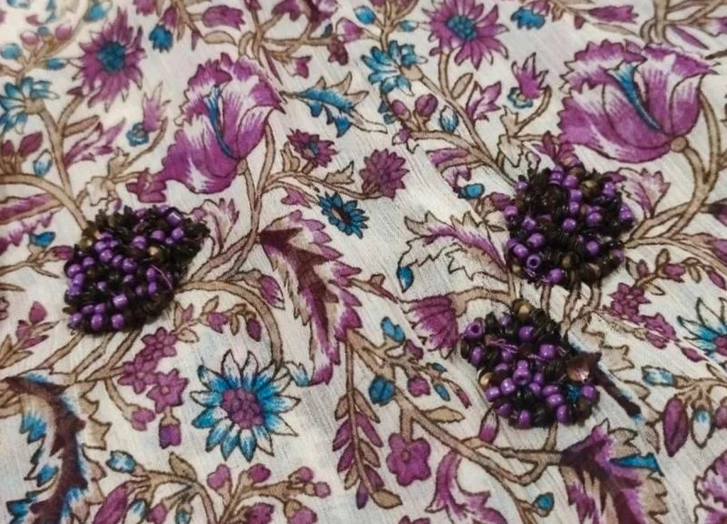 Zadig & Voltaire joslin print midi skirt decorated with beads - view 6