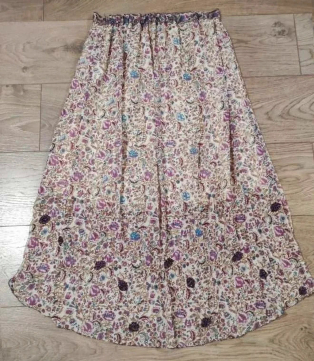 Zadig & Voltaire joslin print midi skirt decorated with beads - view 2
