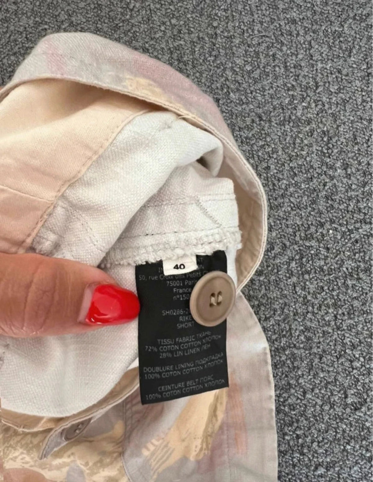 Isabel Marant Étoile cotton high waist shorts in pastel colours - view 6