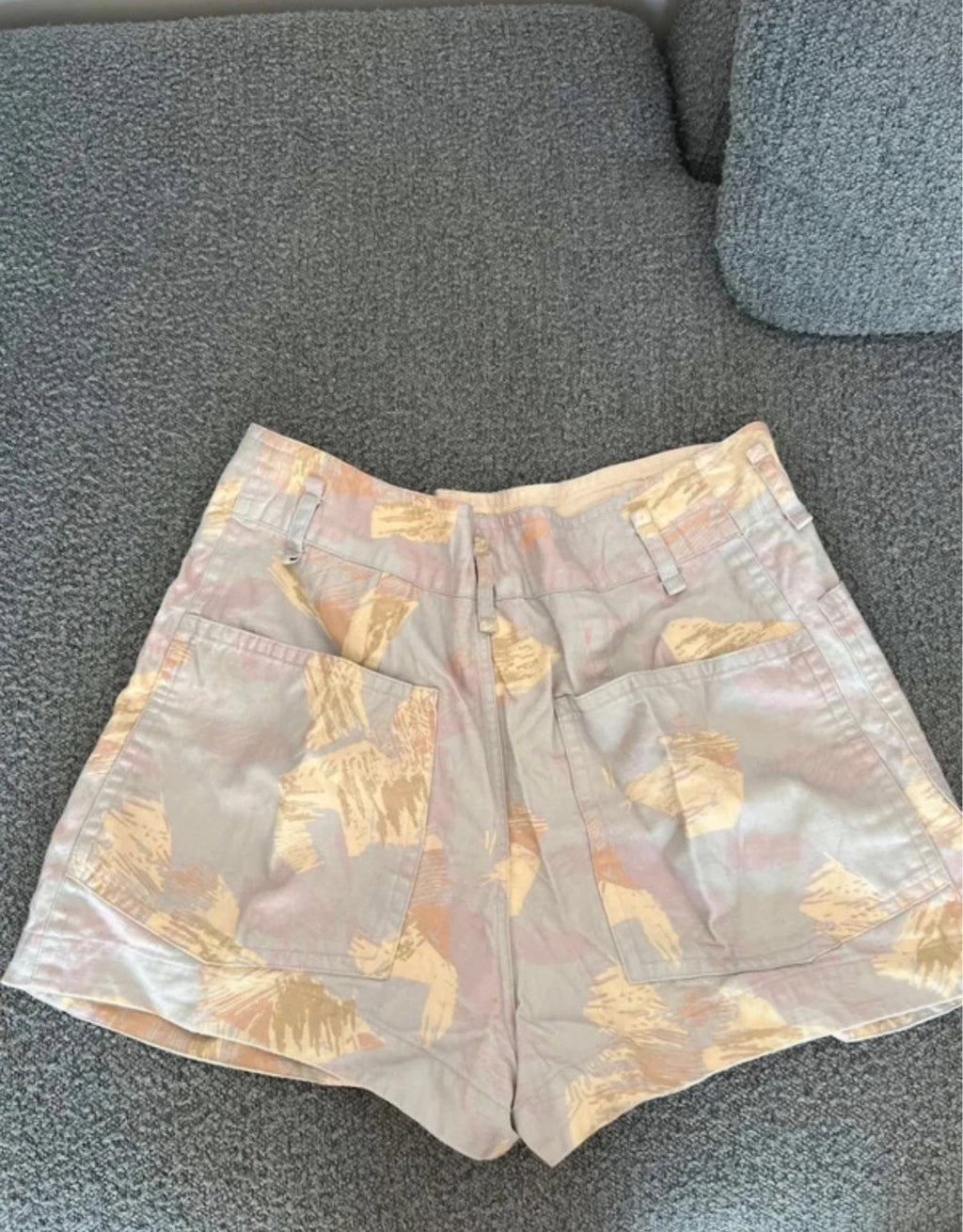 Isabel Marant Étoile cotton high waist shorts in pastel colours - view 4