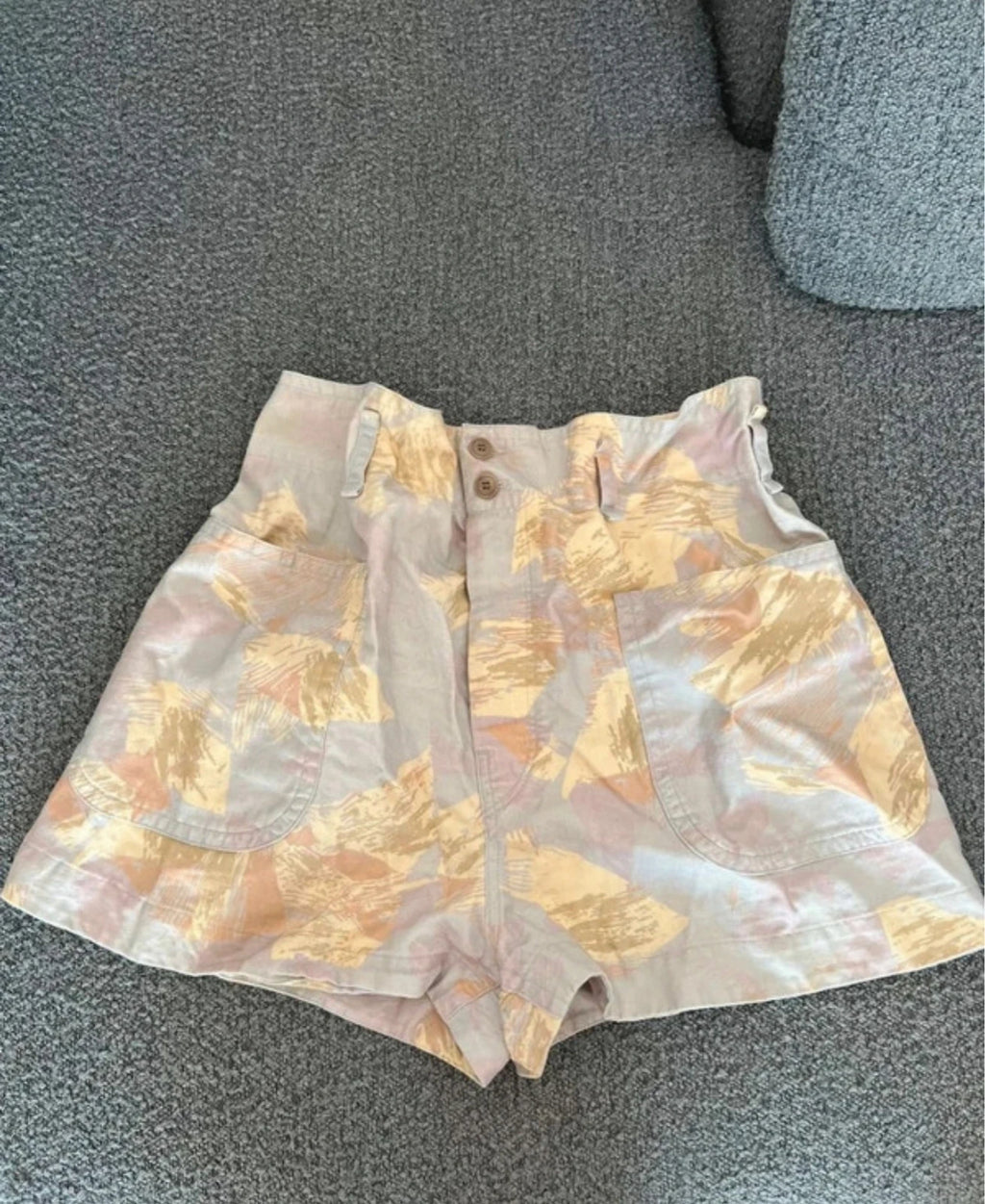 Isabel Marant Étoile cotton high waist shorts in pastel colours - view 3