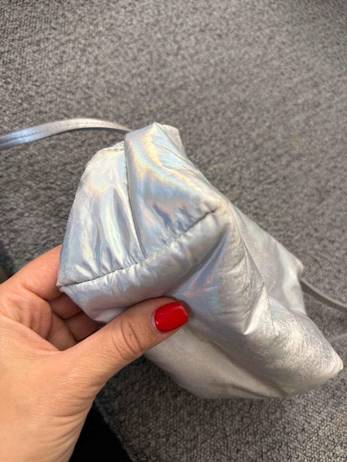 Longchamp silver grey leather crossbody bag - view 10