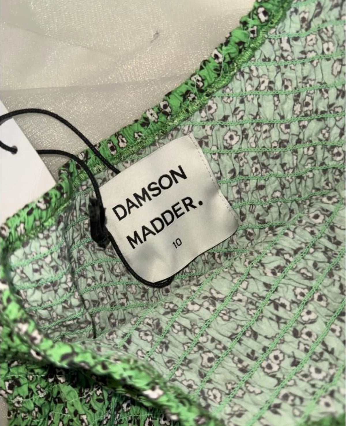 Damson Madder new green one shoulder top - view 2