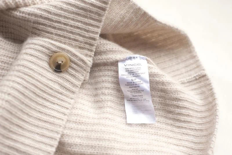 Vince cream cashmere wool cardigan - view 7