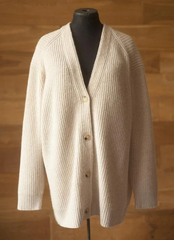 Vince cream cashmere wool cardigan