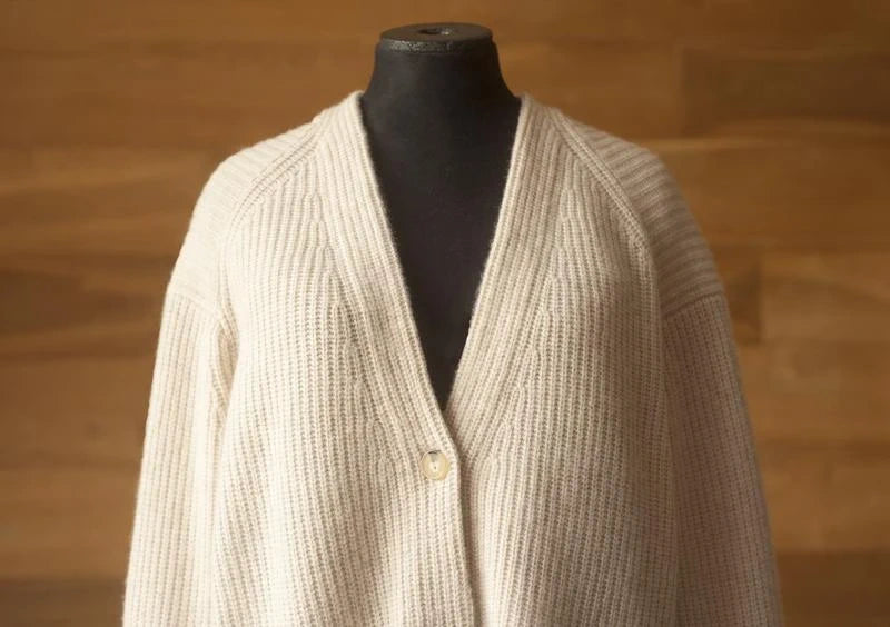 Vince cream cashmere wool cardigan - view 2