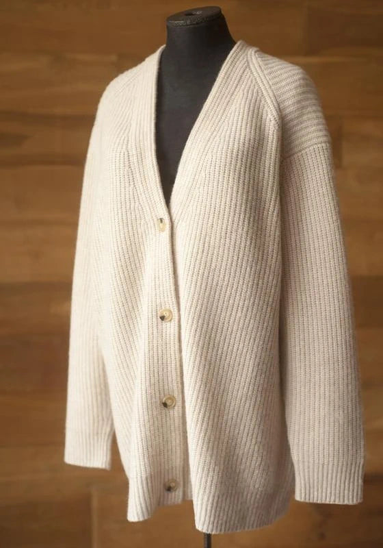 Vince cream cashmere wool cardigan - view 3