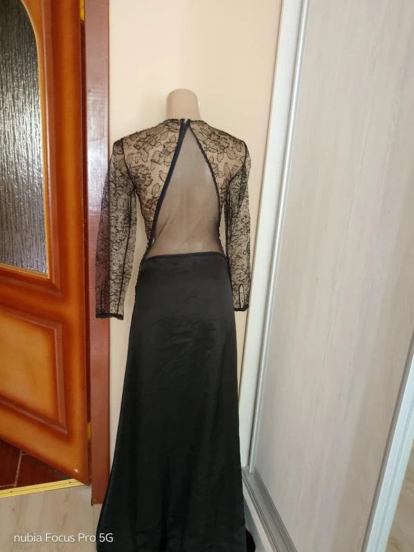 Stella McCartney archive black lace long dress - view 4