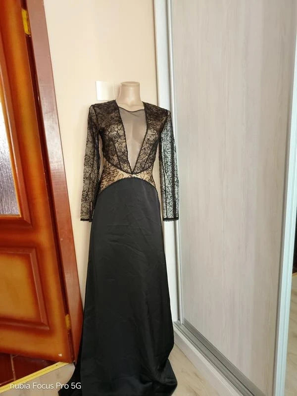 Stella McCartney archive black lace long dress
