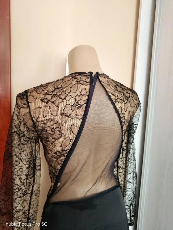 Stella McCartney archive black lace long dress - view 8