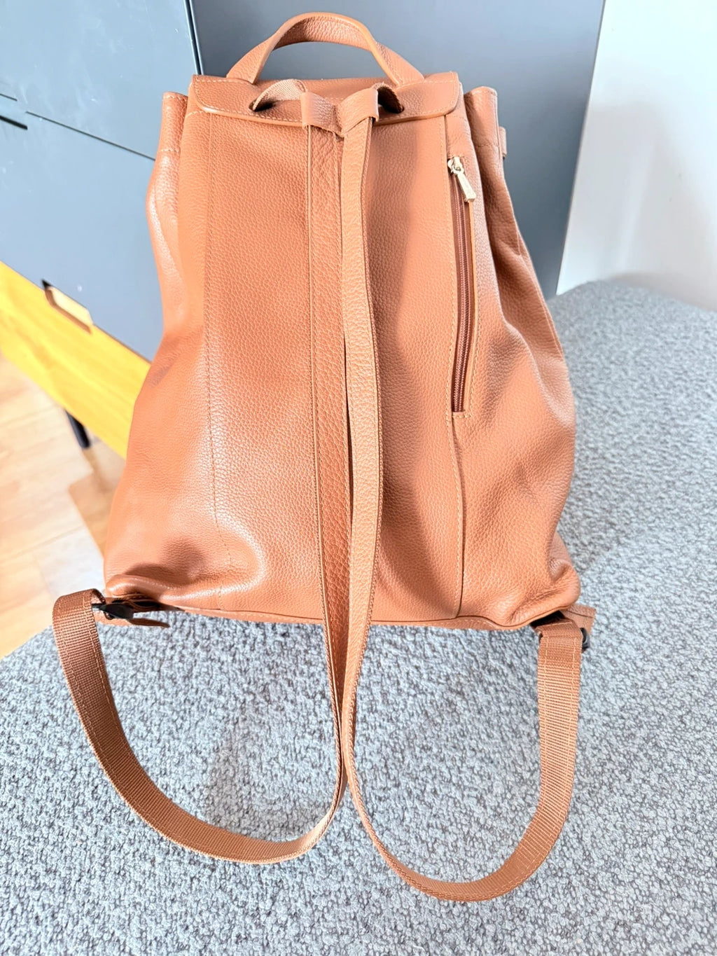 Longchamp le foulonne brown leather backpack - view 7