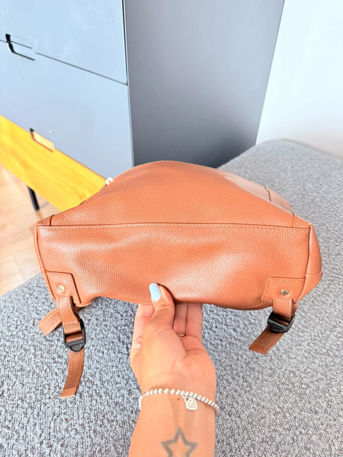 Longchamp le foulonne brown leather backpack - view 6