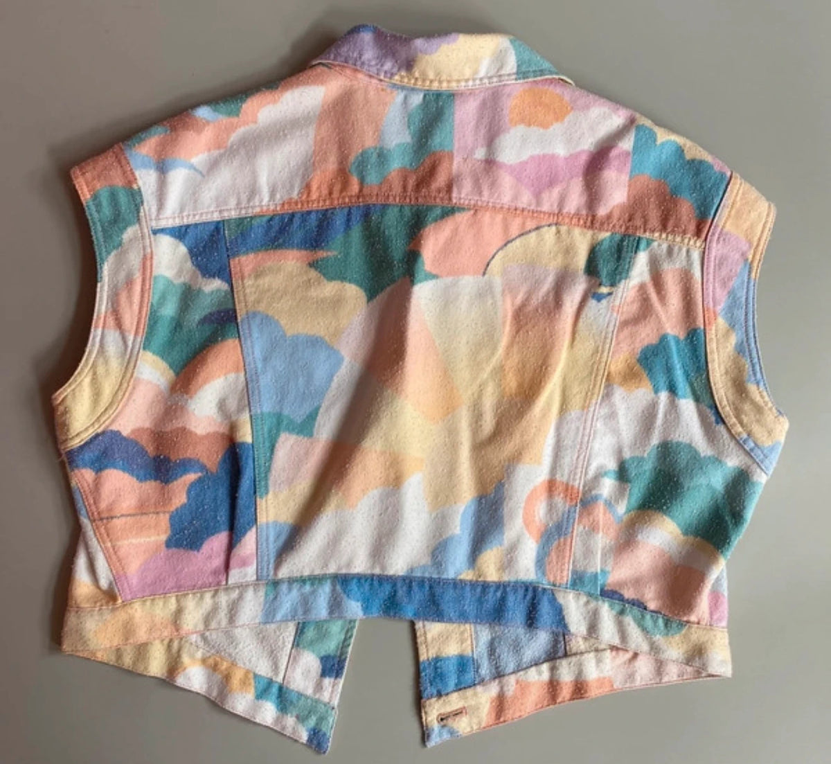 Forte Forte pastel colourful cotton sleeveless jacket - view 5
