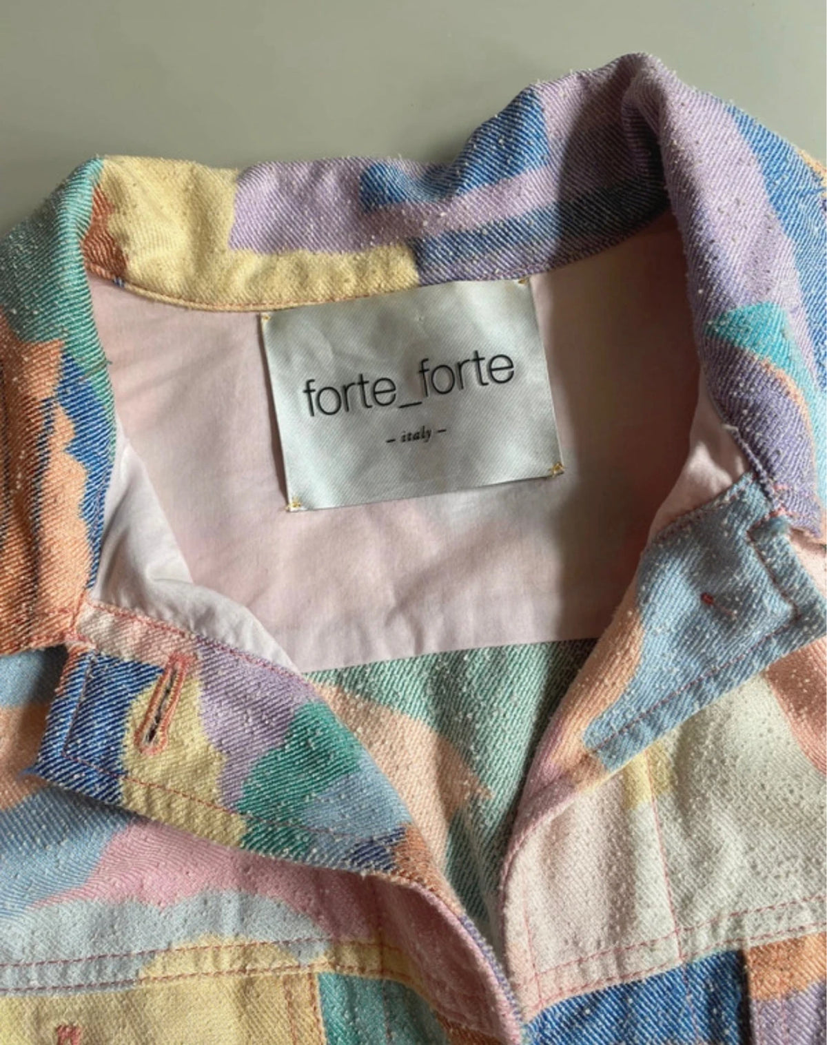 Forte Forte pastel colourful cotton sleeveless jacket - view 3