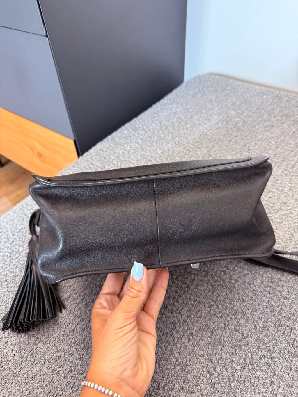 Tod's double T black leather handbag /crossbody bag - view 11