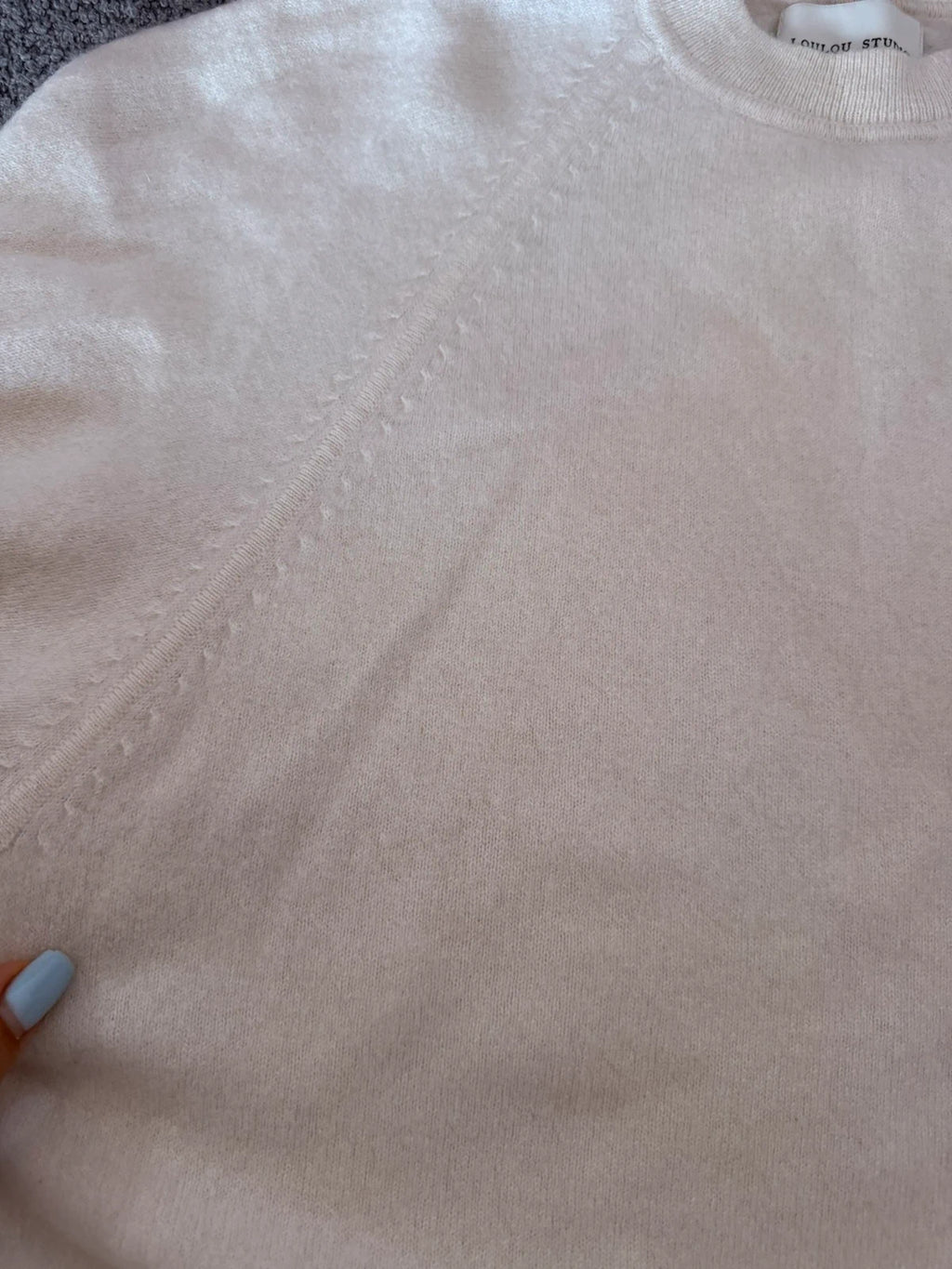 Loulou Studio white cashmere sweater jumper - view 8