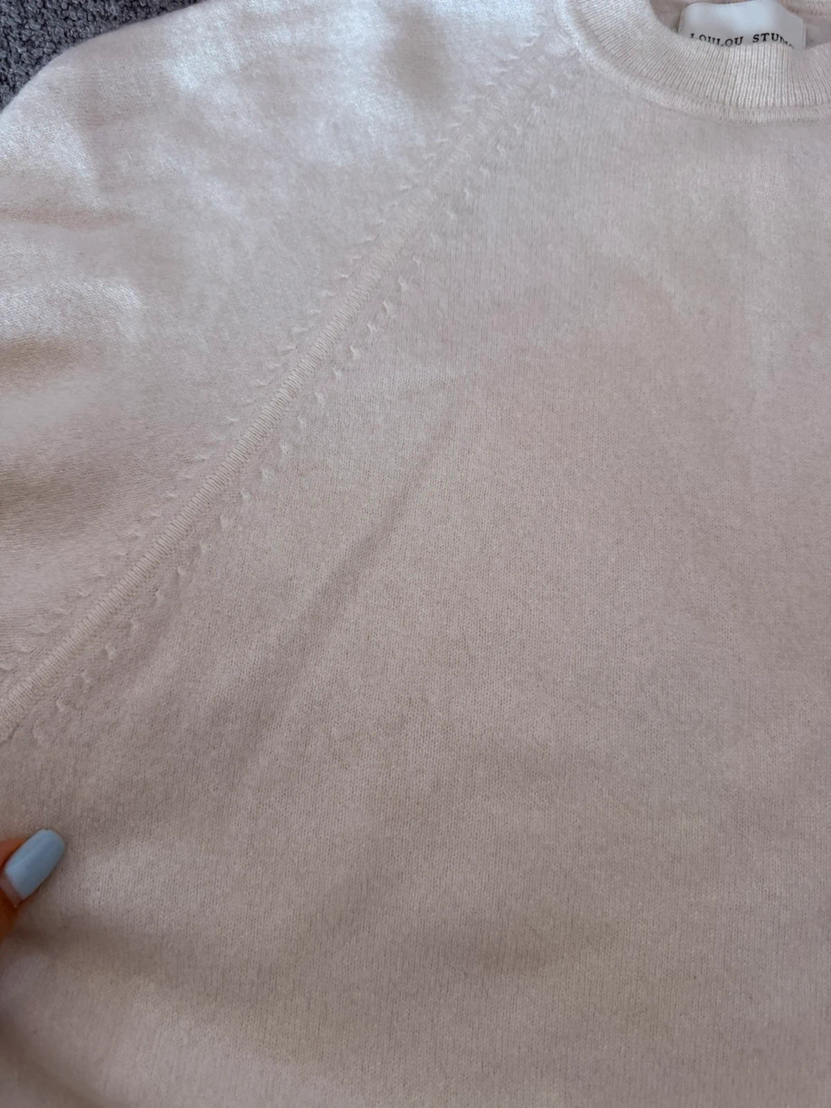 Loulou Studio white cashmere sweater jumper - view 8
