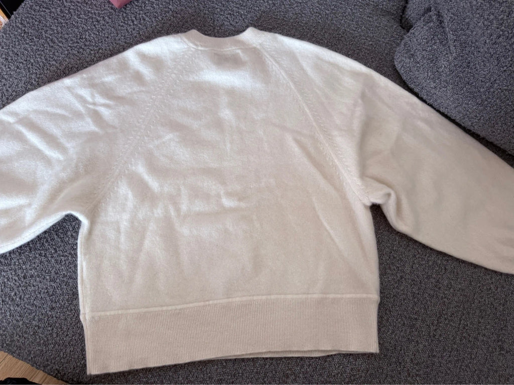 Loulou Studio white cashmere sweater jumper - view 10