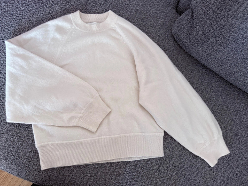 Loulou Studio white cashmere sweater jumper - view 2