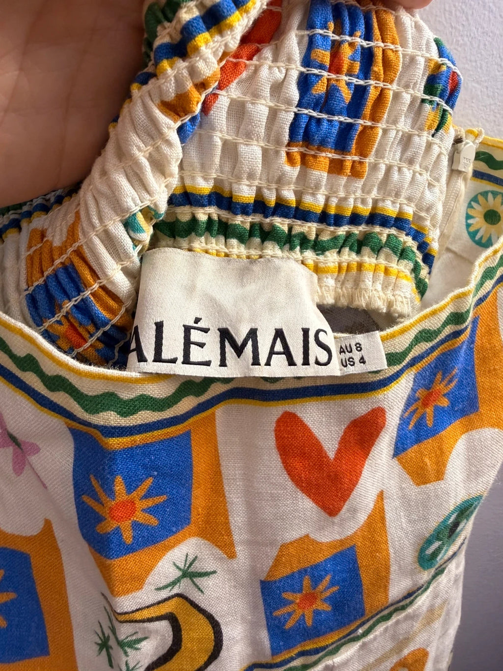 Alemais linen long dress - view 9