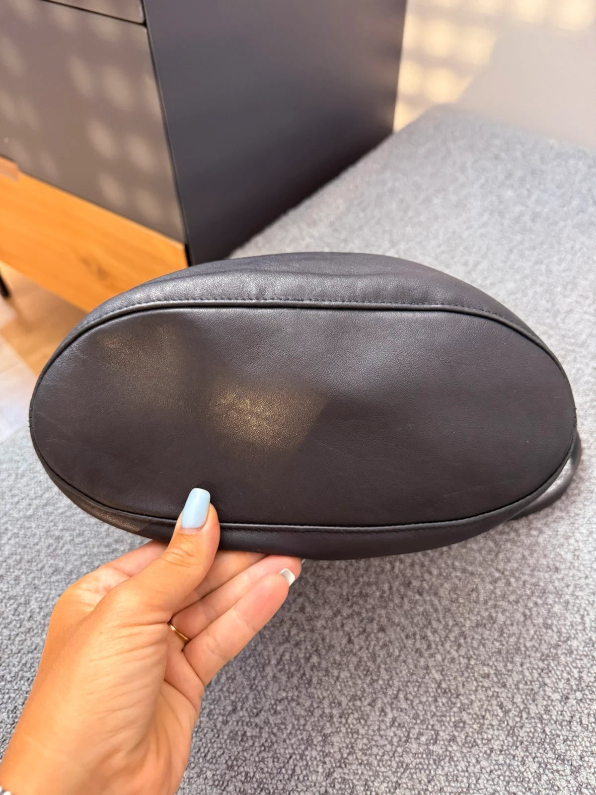 Longchamp 3D navy blue leather crossbody bag - view 6