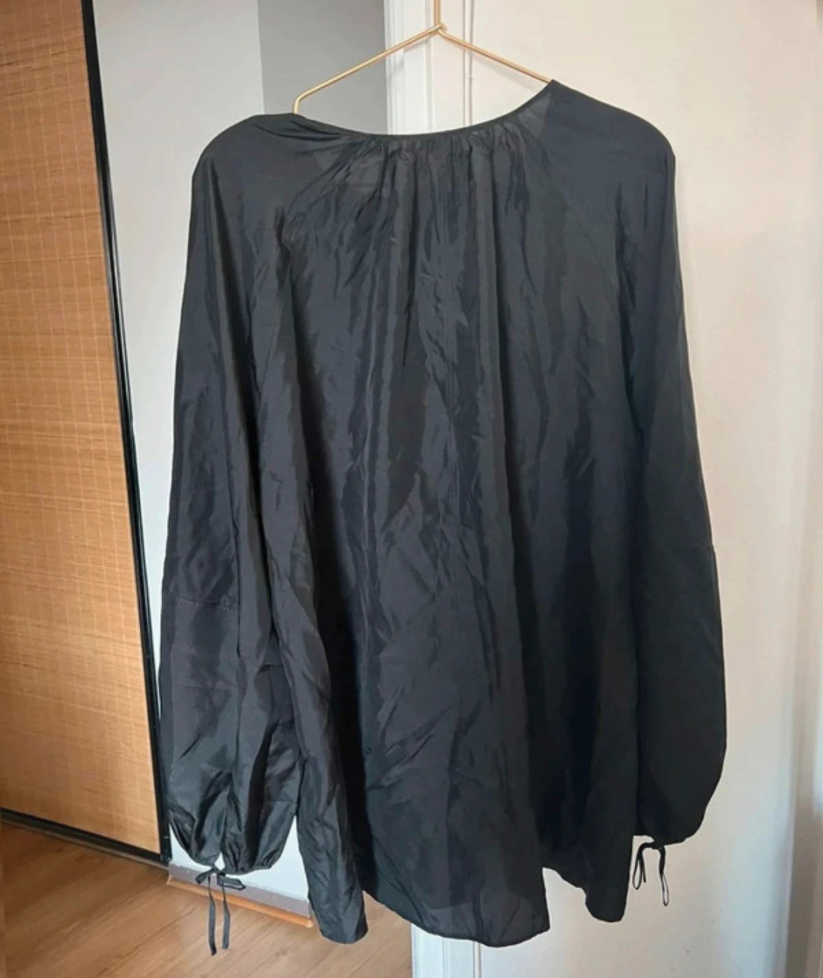 Joseph bramwell habotai black silk blouse - view 6