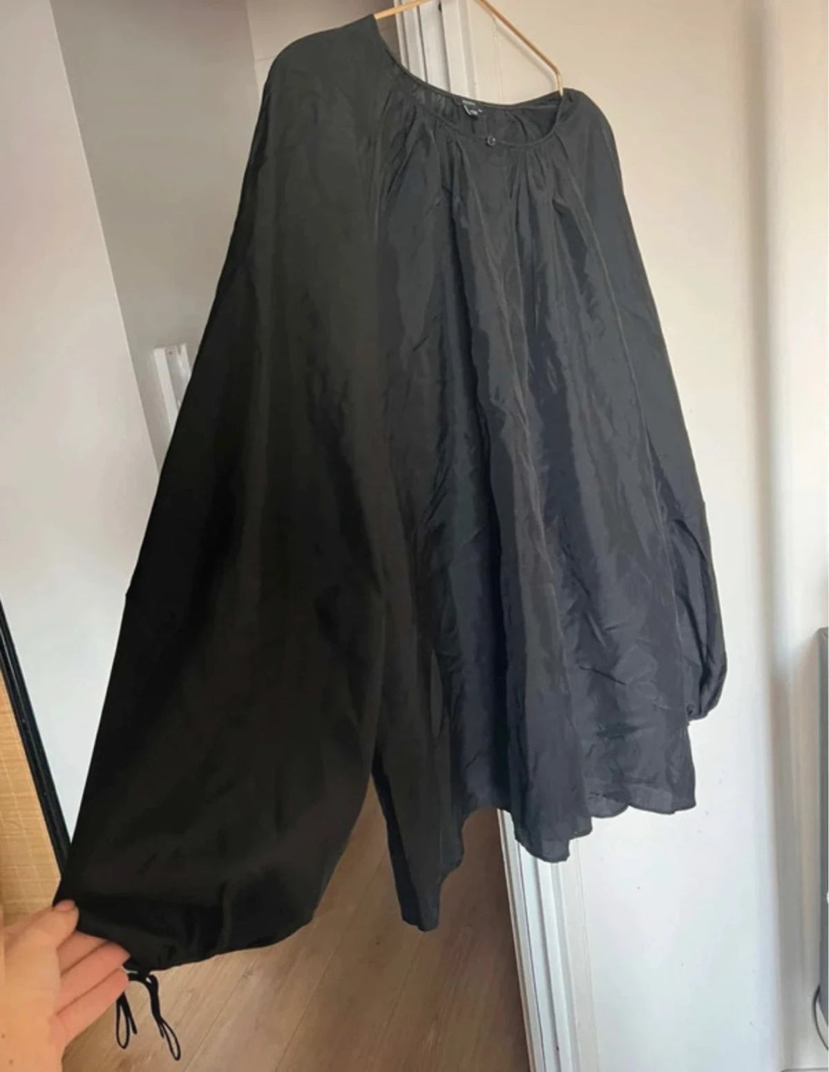 Joseph bramwell habotai black silk blouse - view 3
