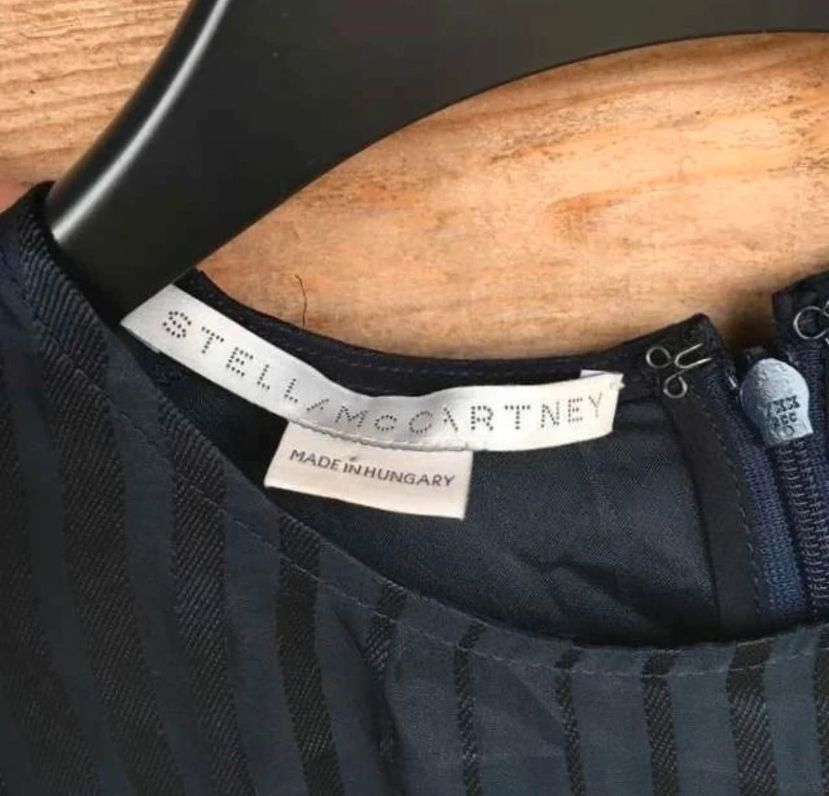 Stella McCartney navy blue silk blouse - view 3