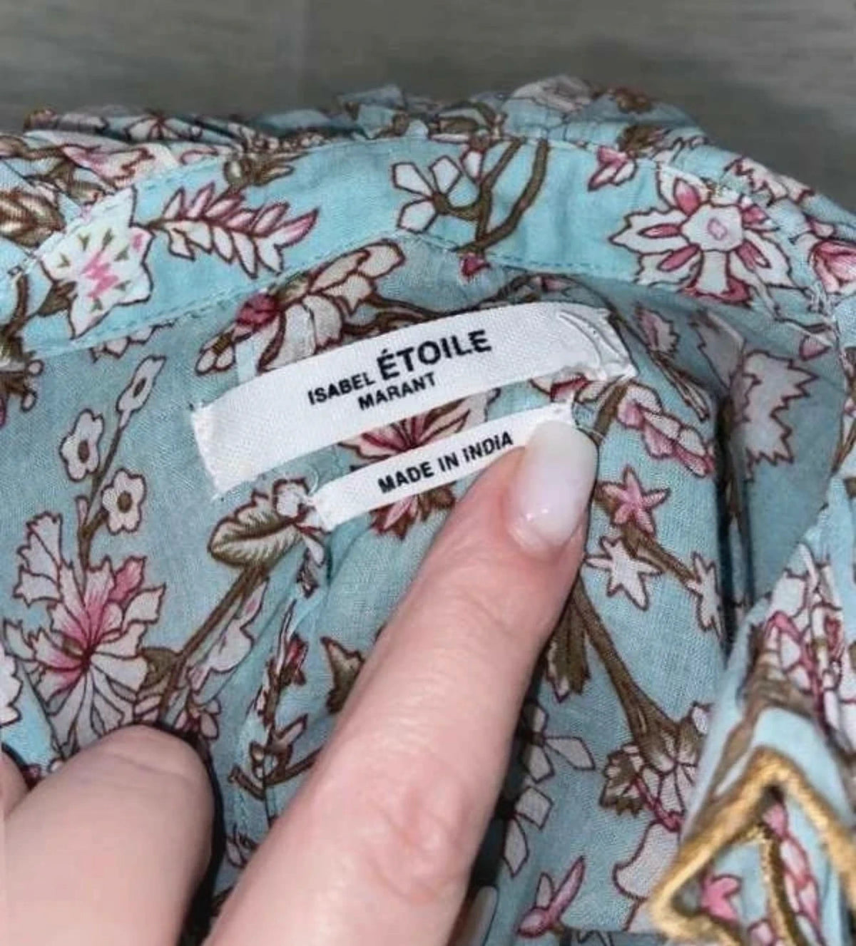 Isabel Marant cotton embroidered blouse shirt - view 7