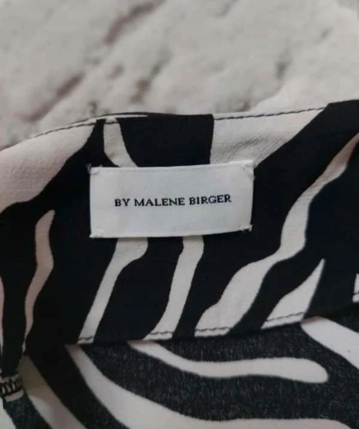 By Malene Birger black white viscose zebra blouse - view 6