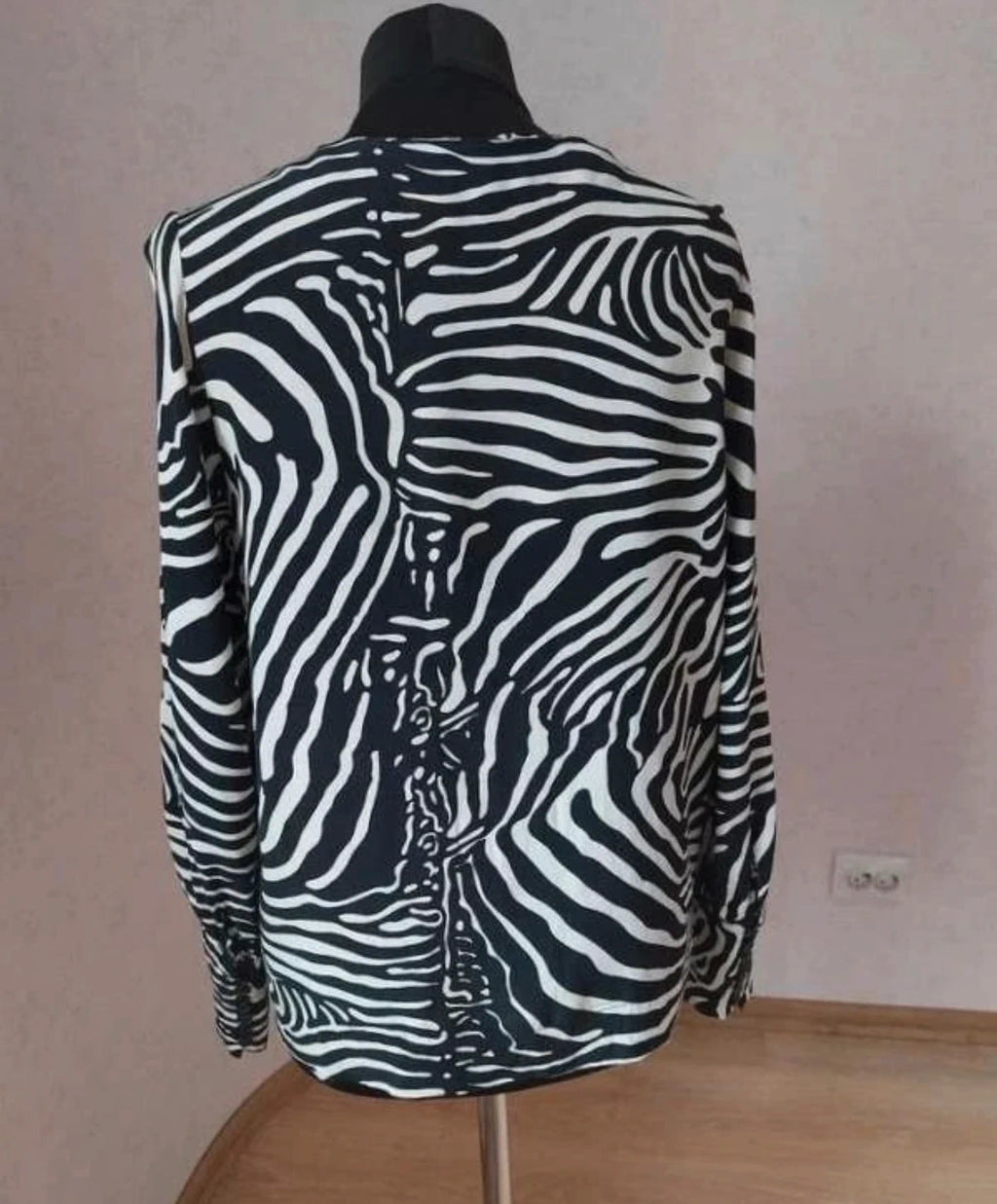 By Malene Birger black white viscose zebra blouse - view 3