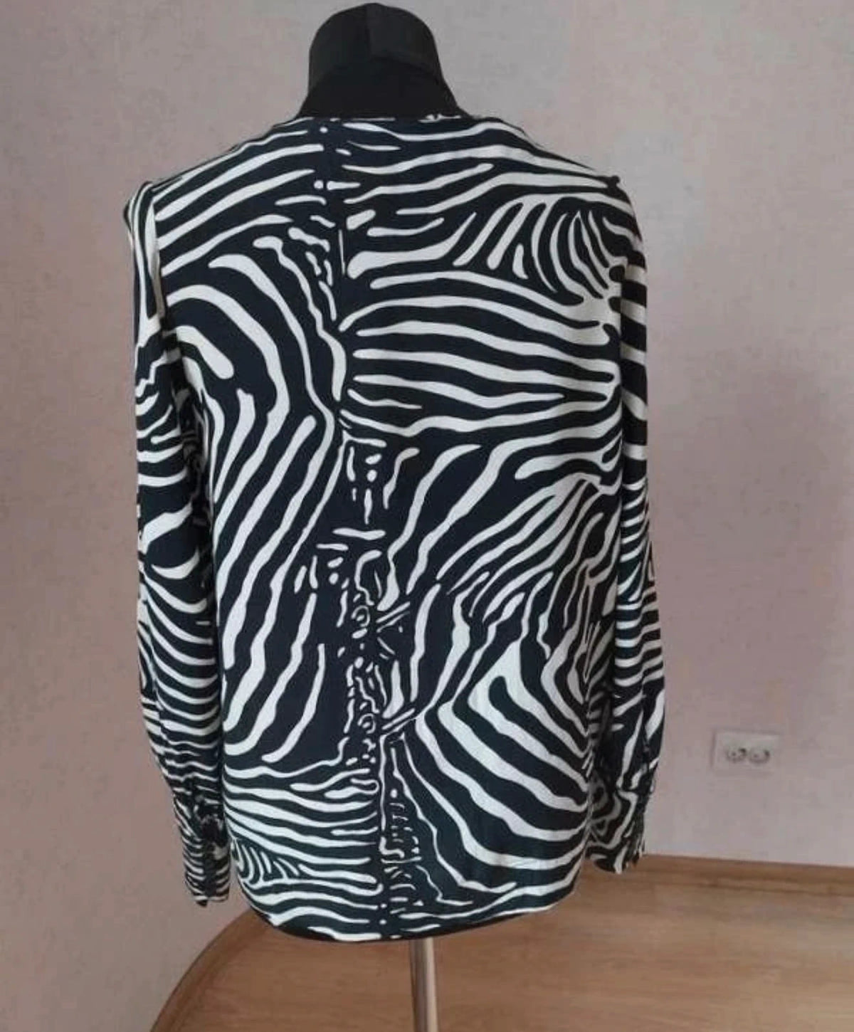 By Malene Birger black white viscose zebra blouse - view 3