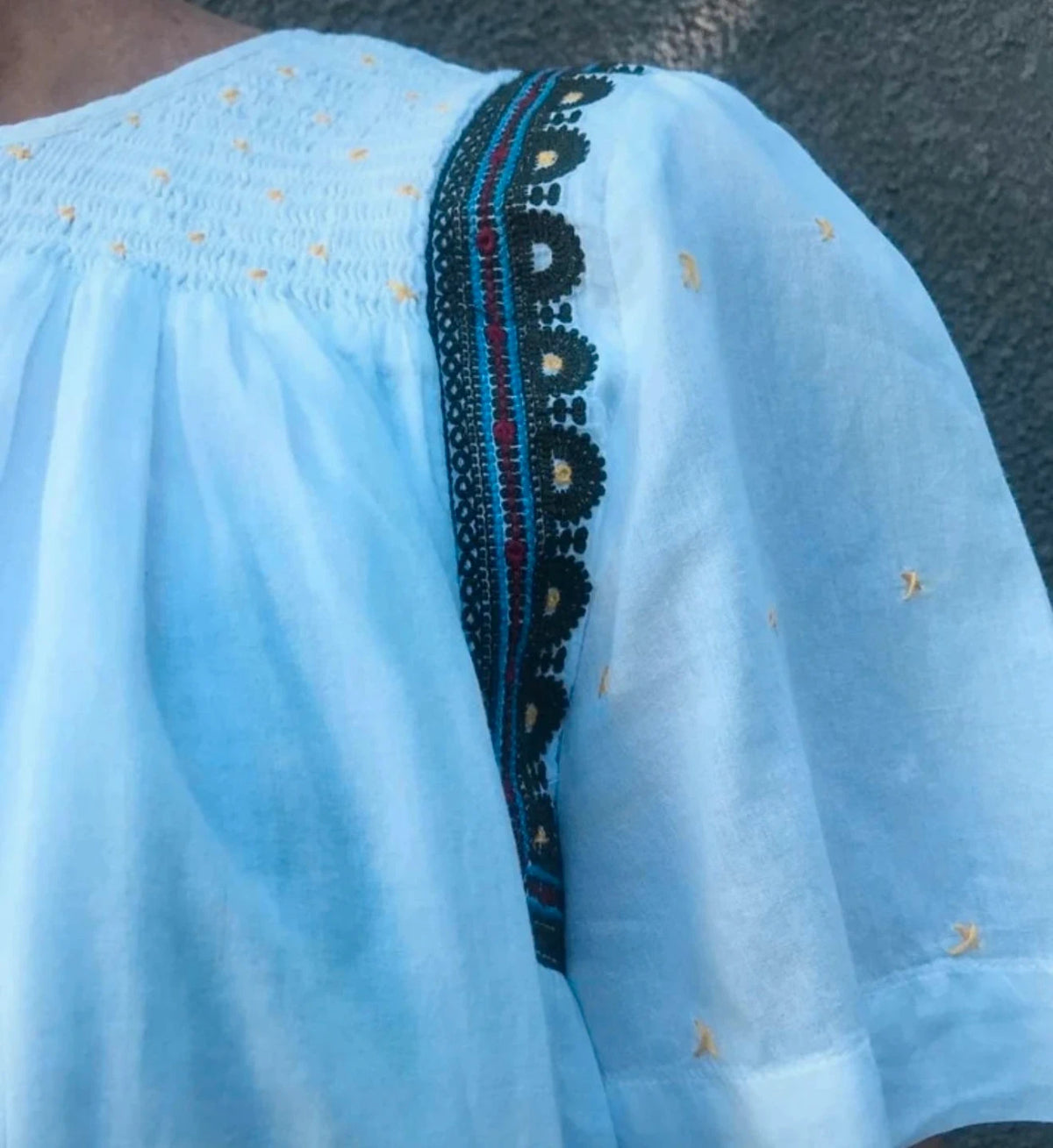 Ba&sh cotton embroidered top blouse - view 3