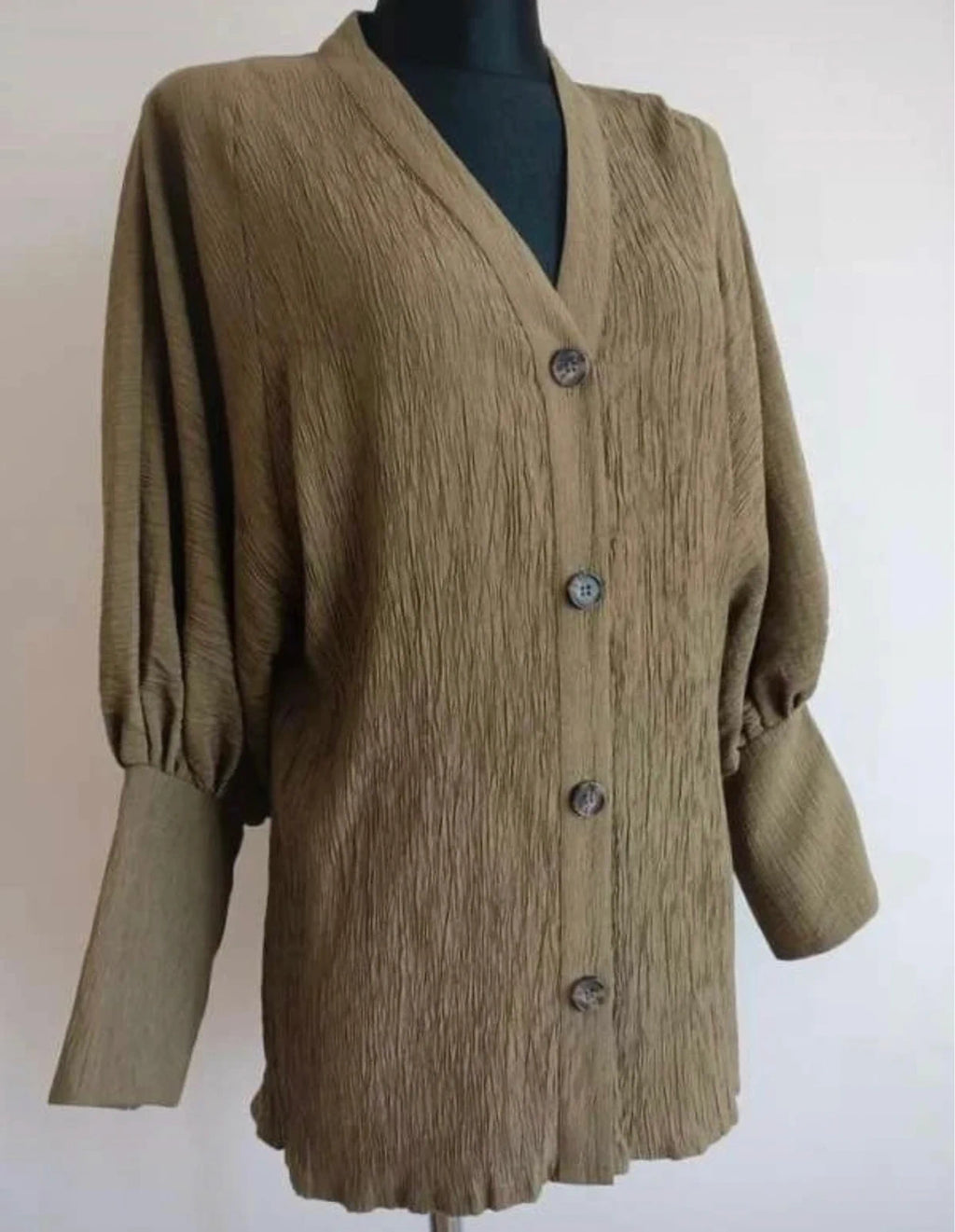 By Malene Birger khaki viscose shirt blouse