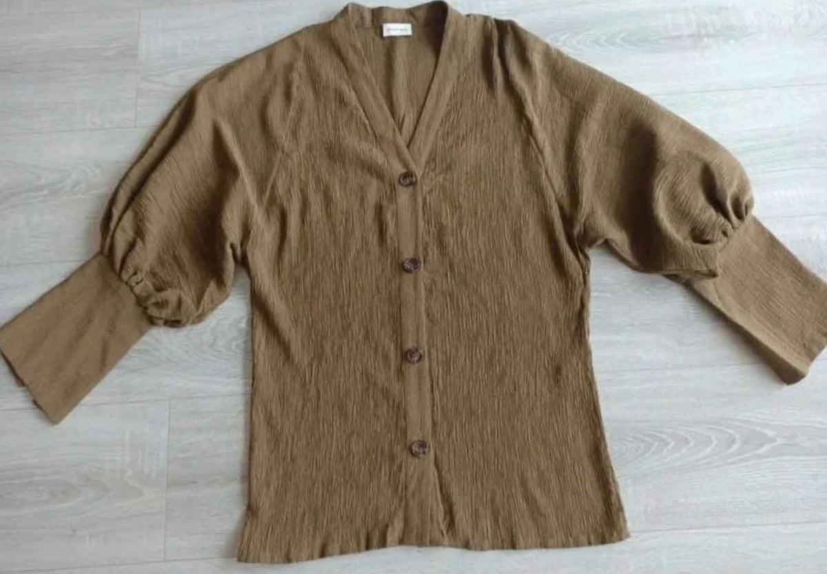 By Malene Birger khaki viscose shirt blouse - view 3