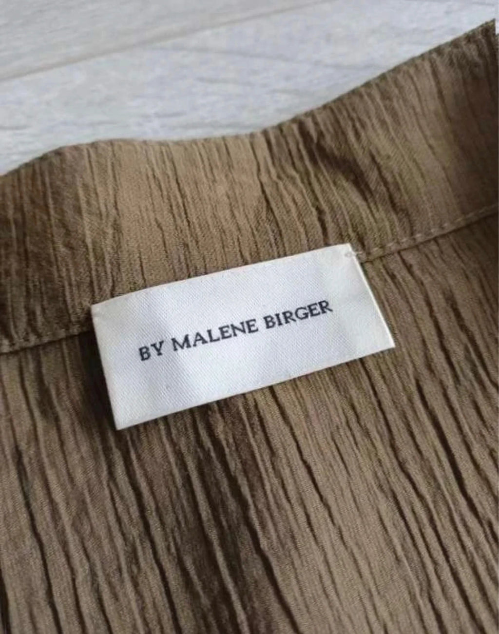 By Malene Birger khaki viscose shirt blouse - view 4