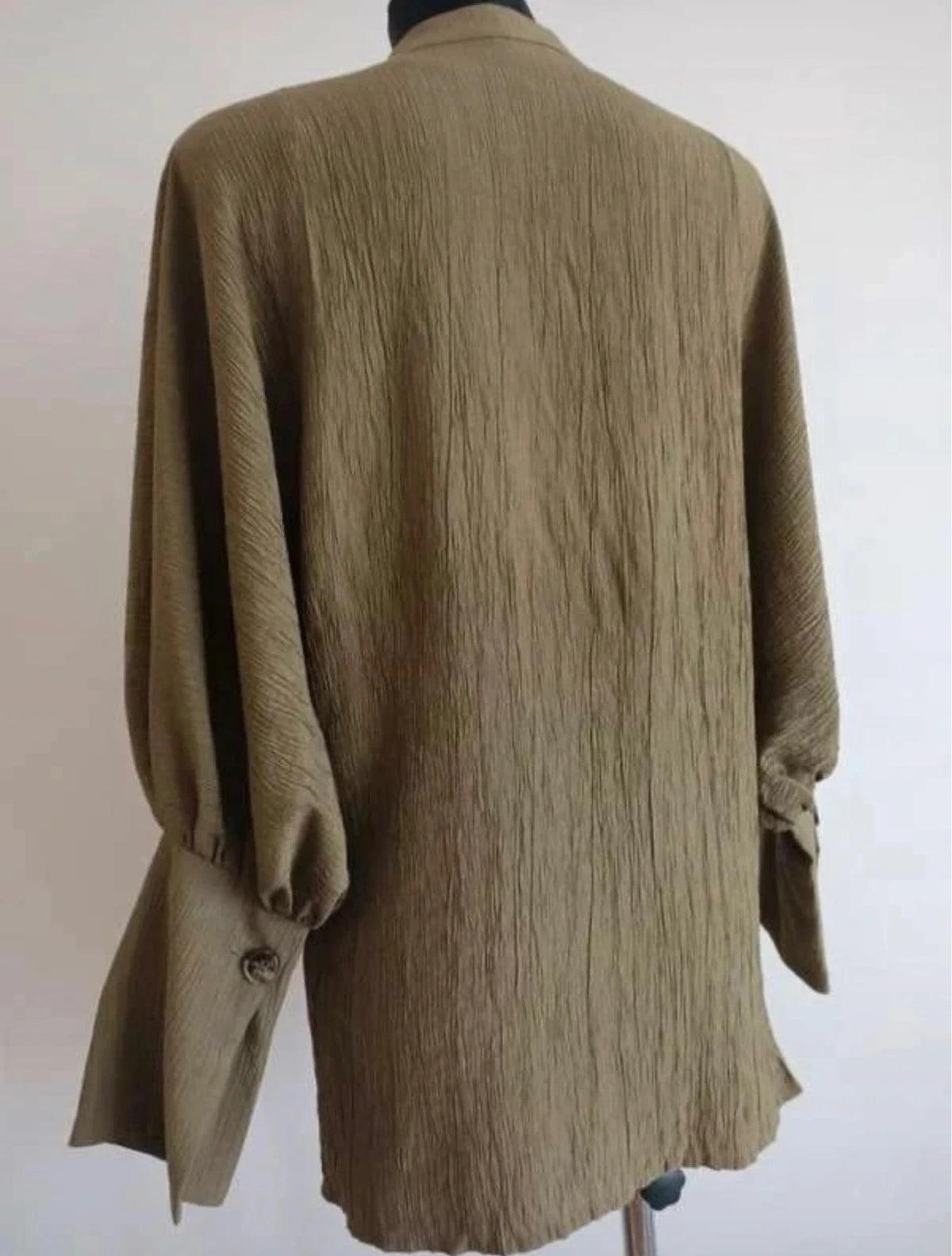 By Malene Birger khaki viscose shirt blouse - view 2
