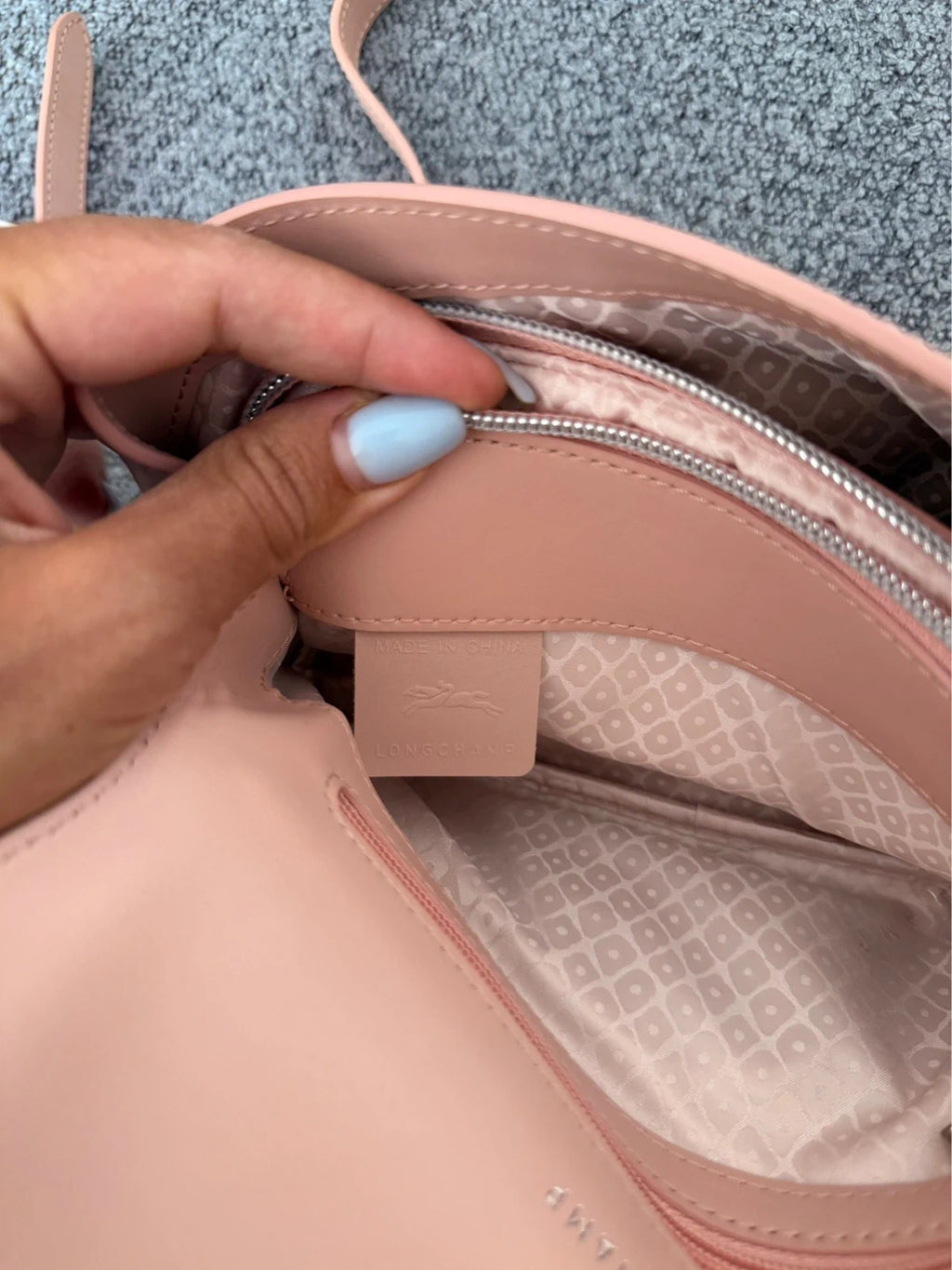 Longchamp new pink leather crossbody bag - view 7