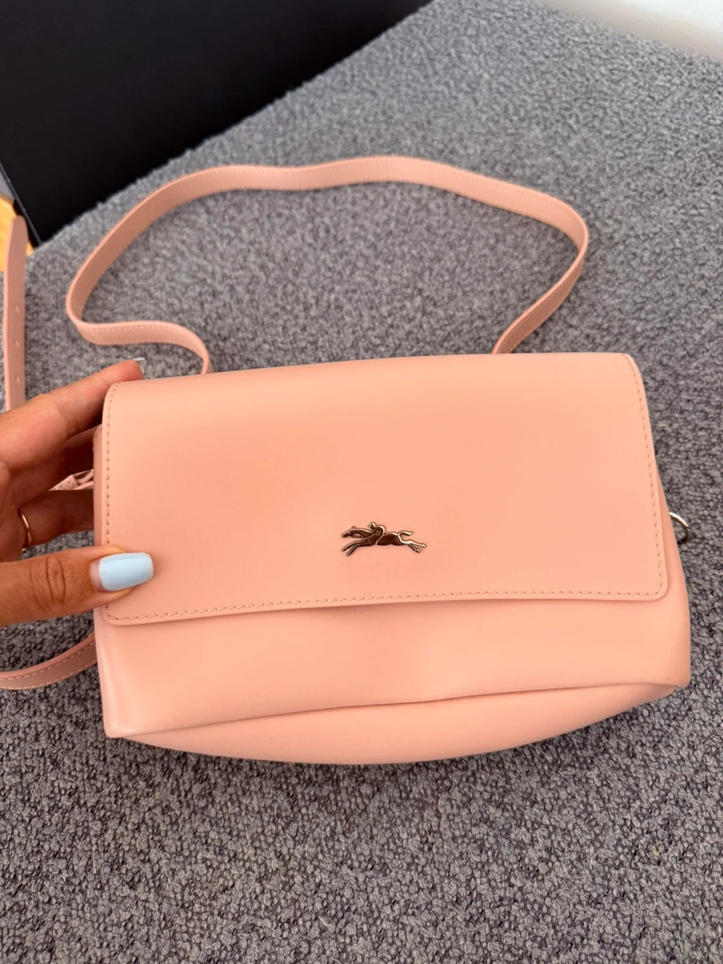 Longchamp new pink leather crossbody bag - view 3