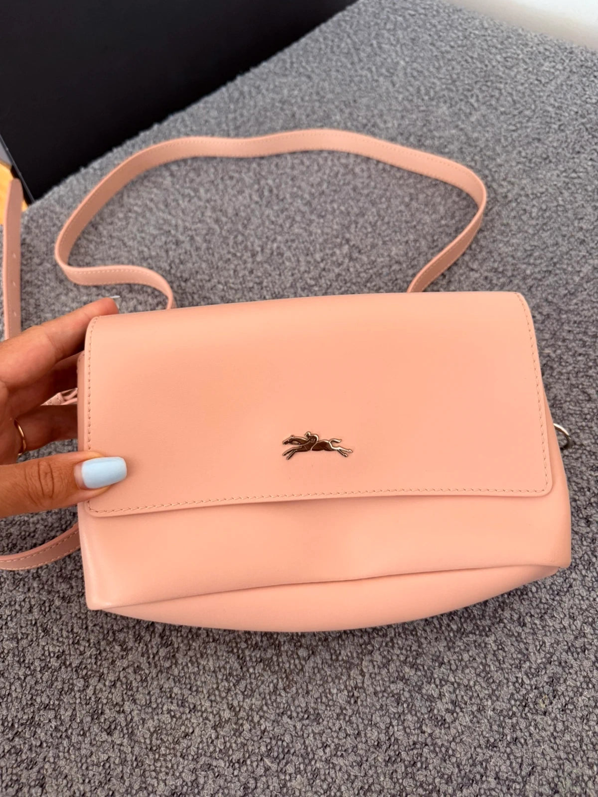 Longchamp new pink leather crossbody bag - view 3