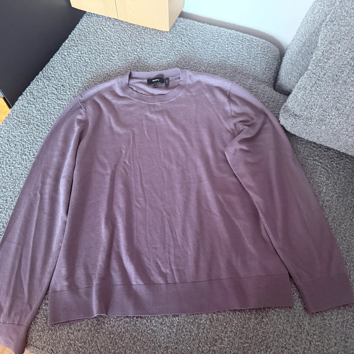 Theory new dusty lilac wool jumper