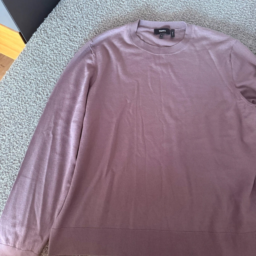 Theory new dusty lilac wool jumper - view 3