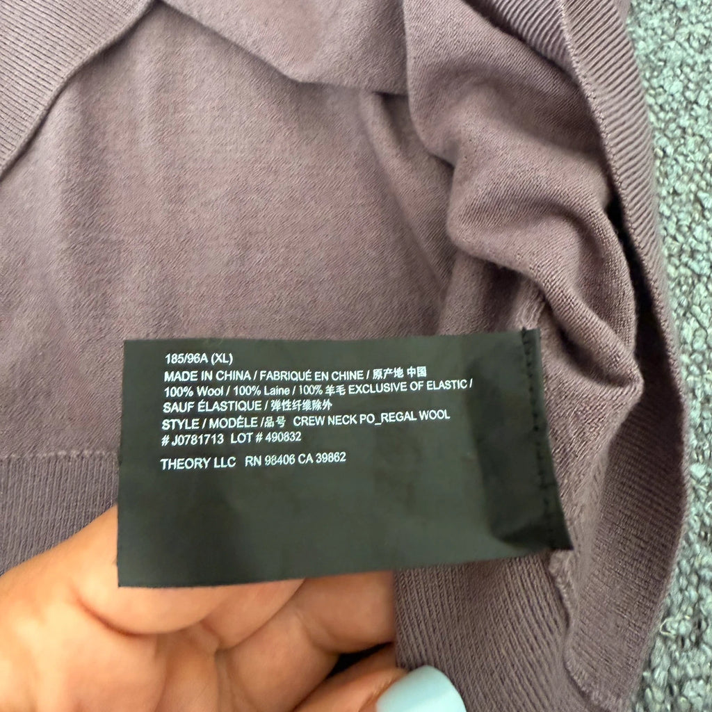 Theory new dusty lilac wool jumper - view 5