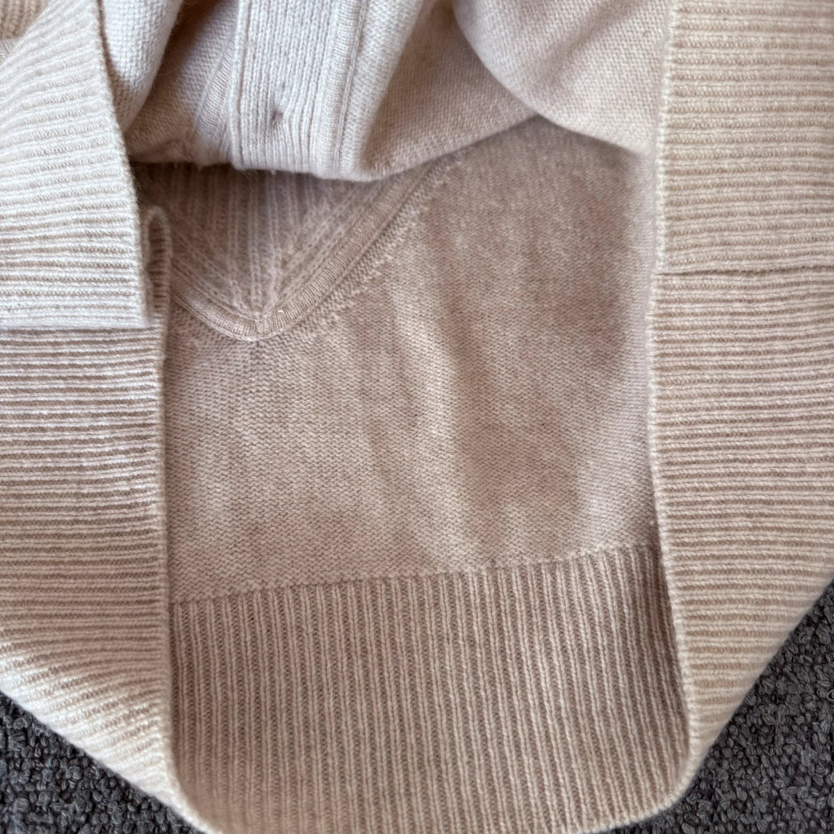 Hemisphere wool cashmere beige cardigan - view 8