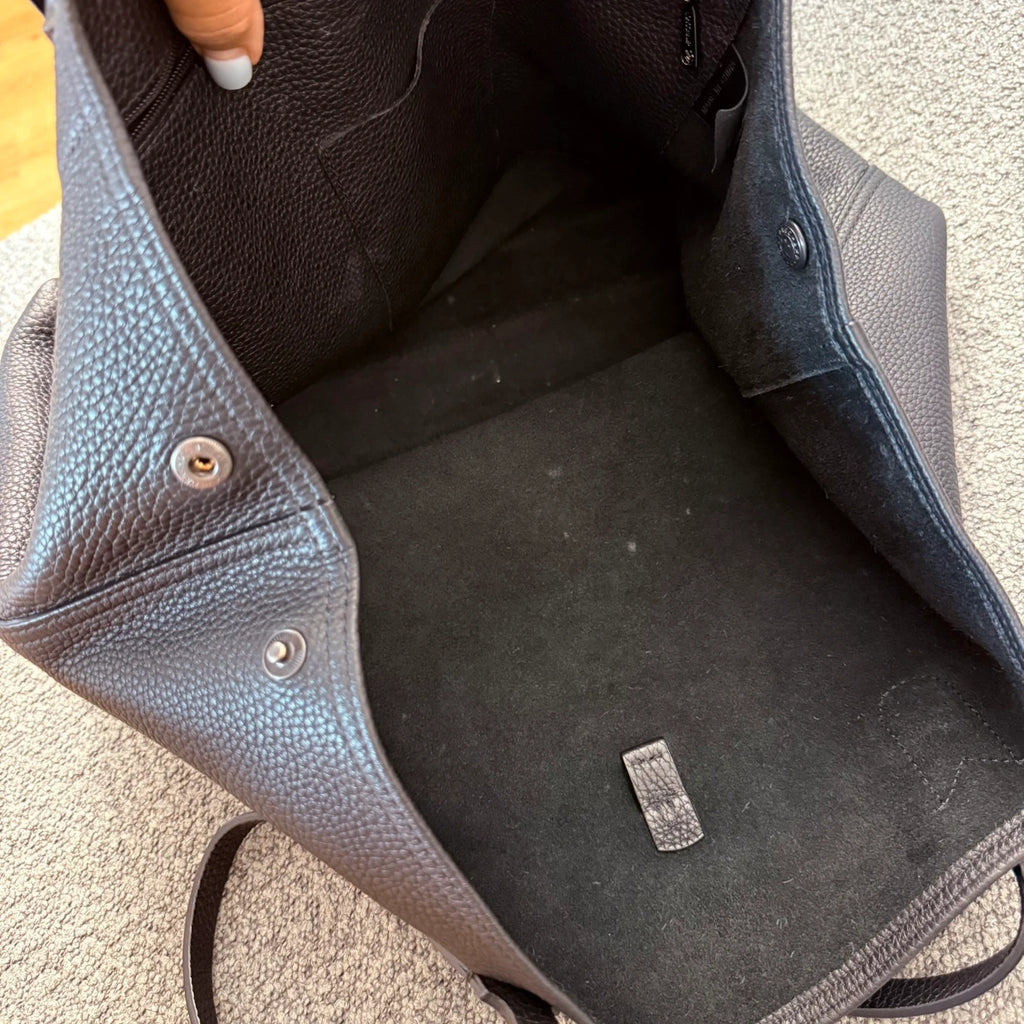 Longchamp roseau black soft leather hobo bag - view 11