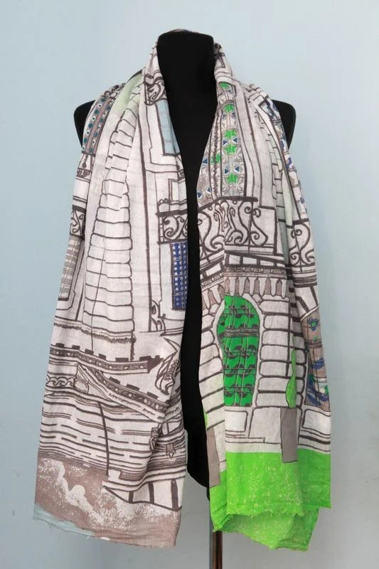 Inouitoosh cotton shawl scarf - view 3