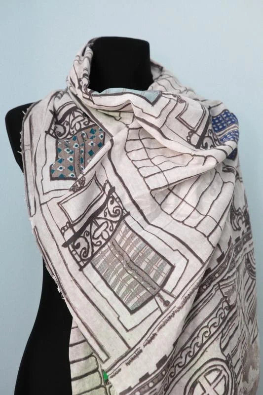 Inouitoosh cotton shawl scarf - view 4